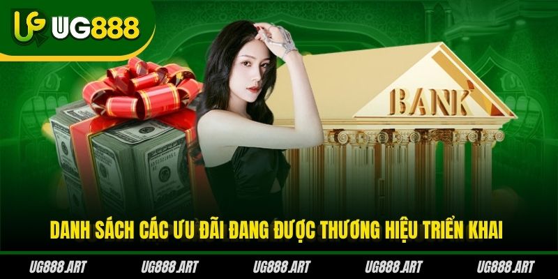 Danh sách các ưu đãi đang được thương hiệu triển khai