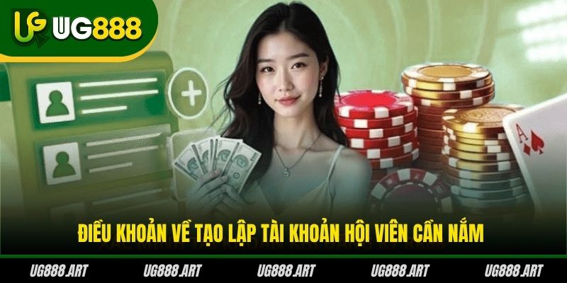 Điều khoản về tạo lập tài khoản hội viên cần nắm